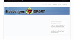 Desktop Screenshot of hestengensport.no
